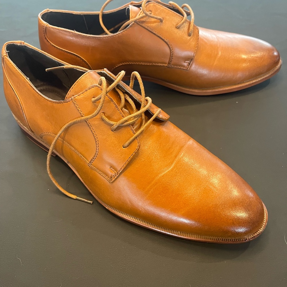 Classic Tan Leather Men's Shoes